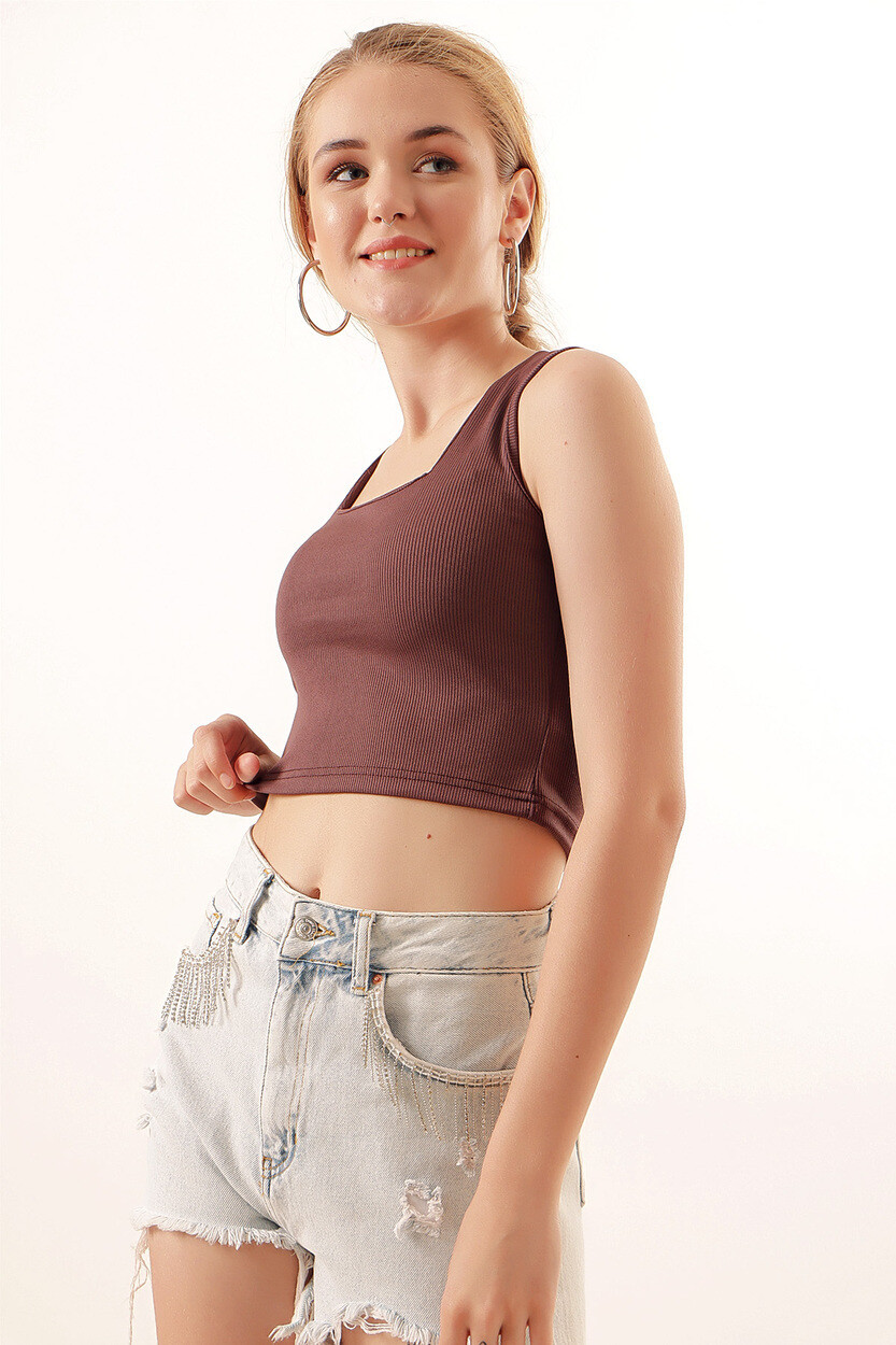 0435 Fitilli Crop Bluz 