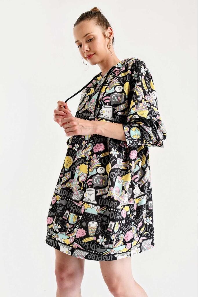 Oversize Sweat Elbise