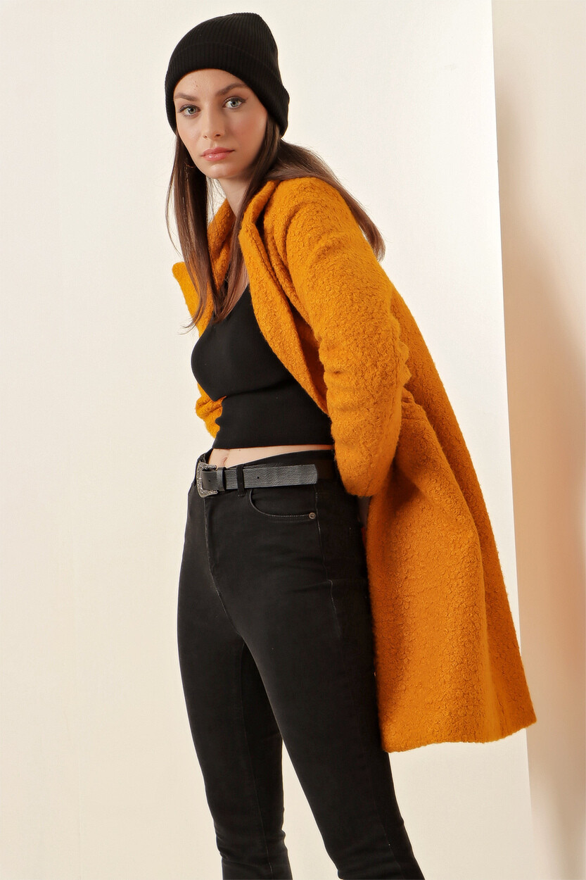 9082 Oversize Kaşe Kaban 