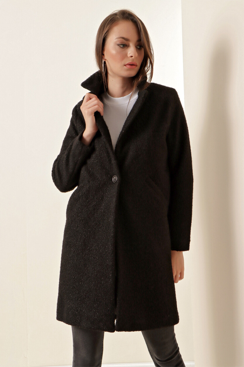 9082 Oversize Kaşe Kaban