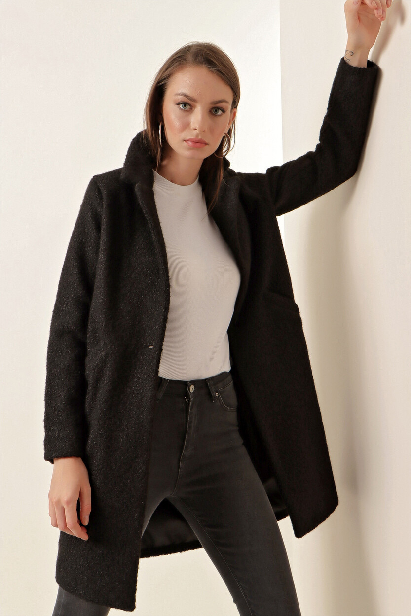9082 Oversize Kaşe Kaban