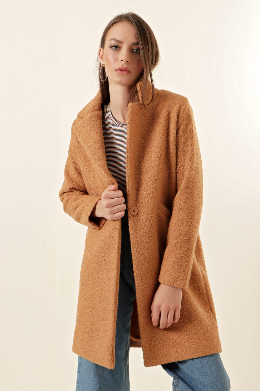 9082 Oversize Kaşe Kaban