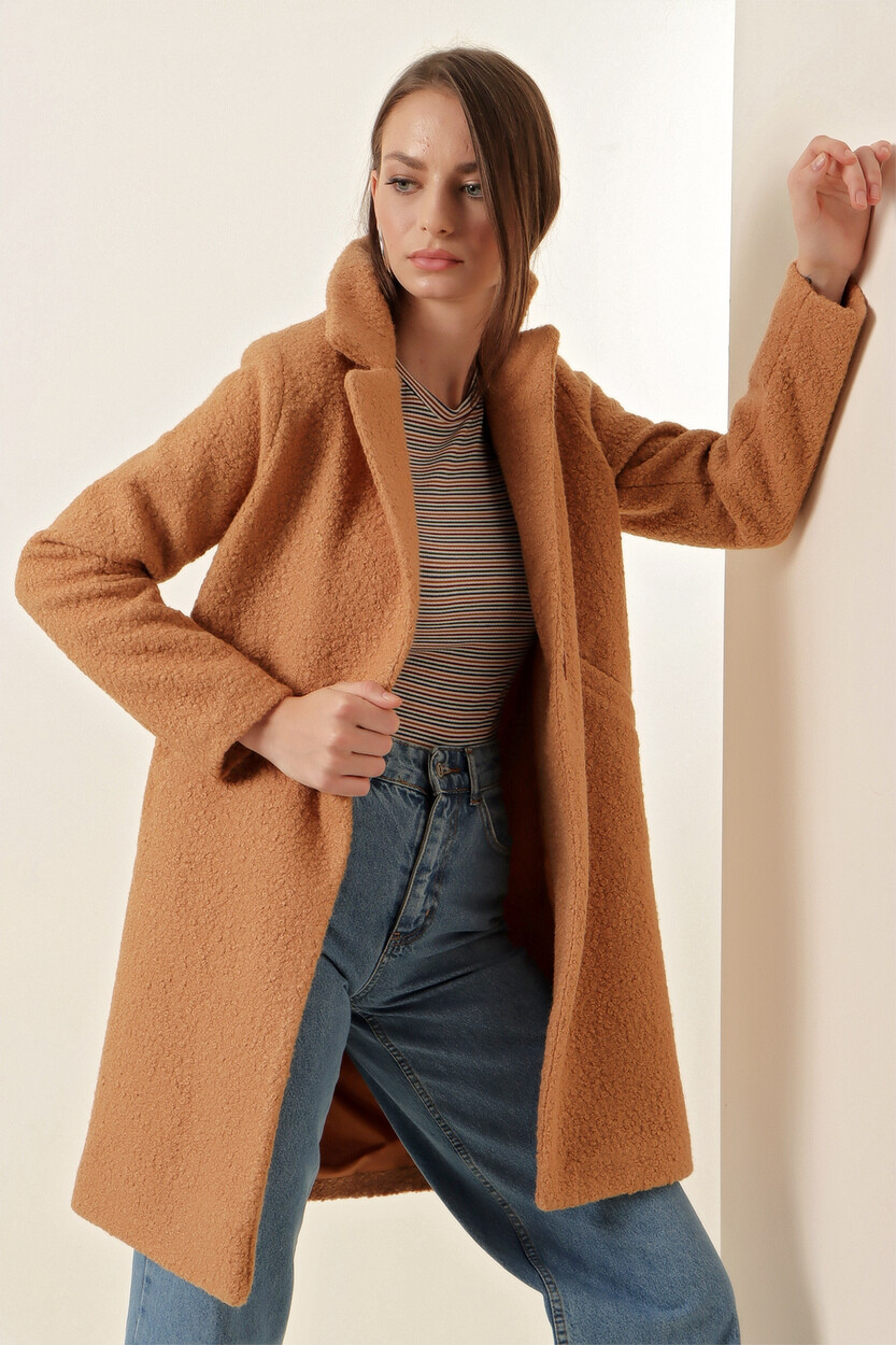 9082 Oversize Kaşe Kaban