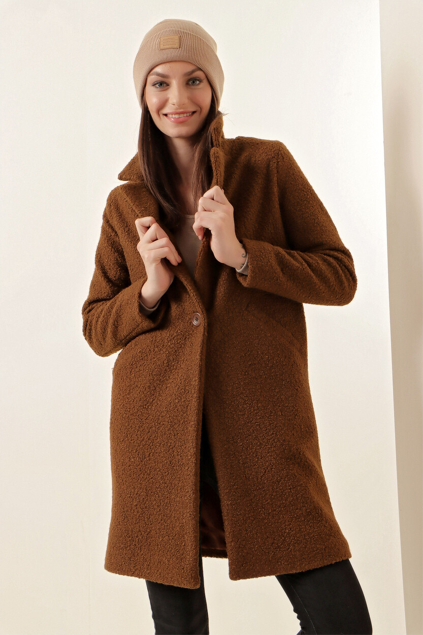 9082 Oversize Kaşe Kaban
