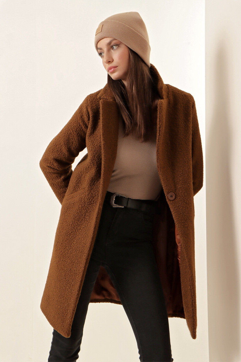 9082 Oversize Kaşe Kaban
