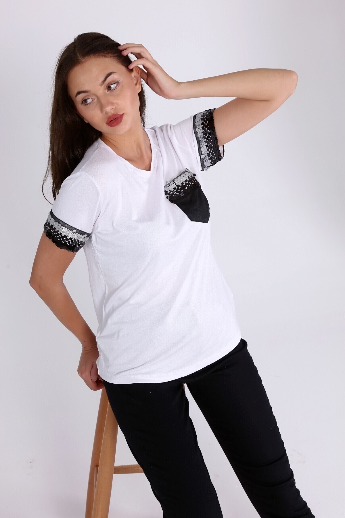 Cep Detay Pulpayet T-Shirt