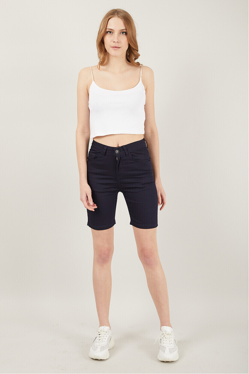 Cepli Slim Fit Şort