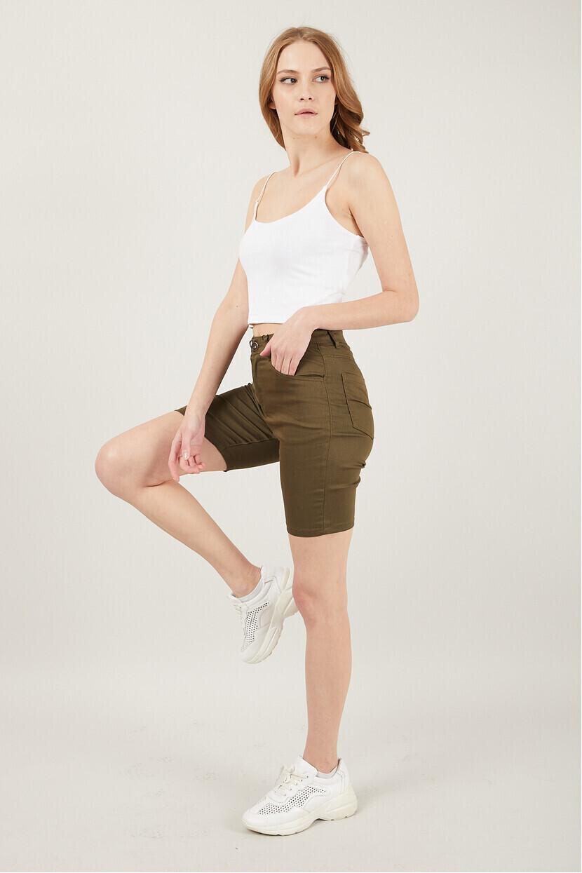 Cepli Slim Fit Şort