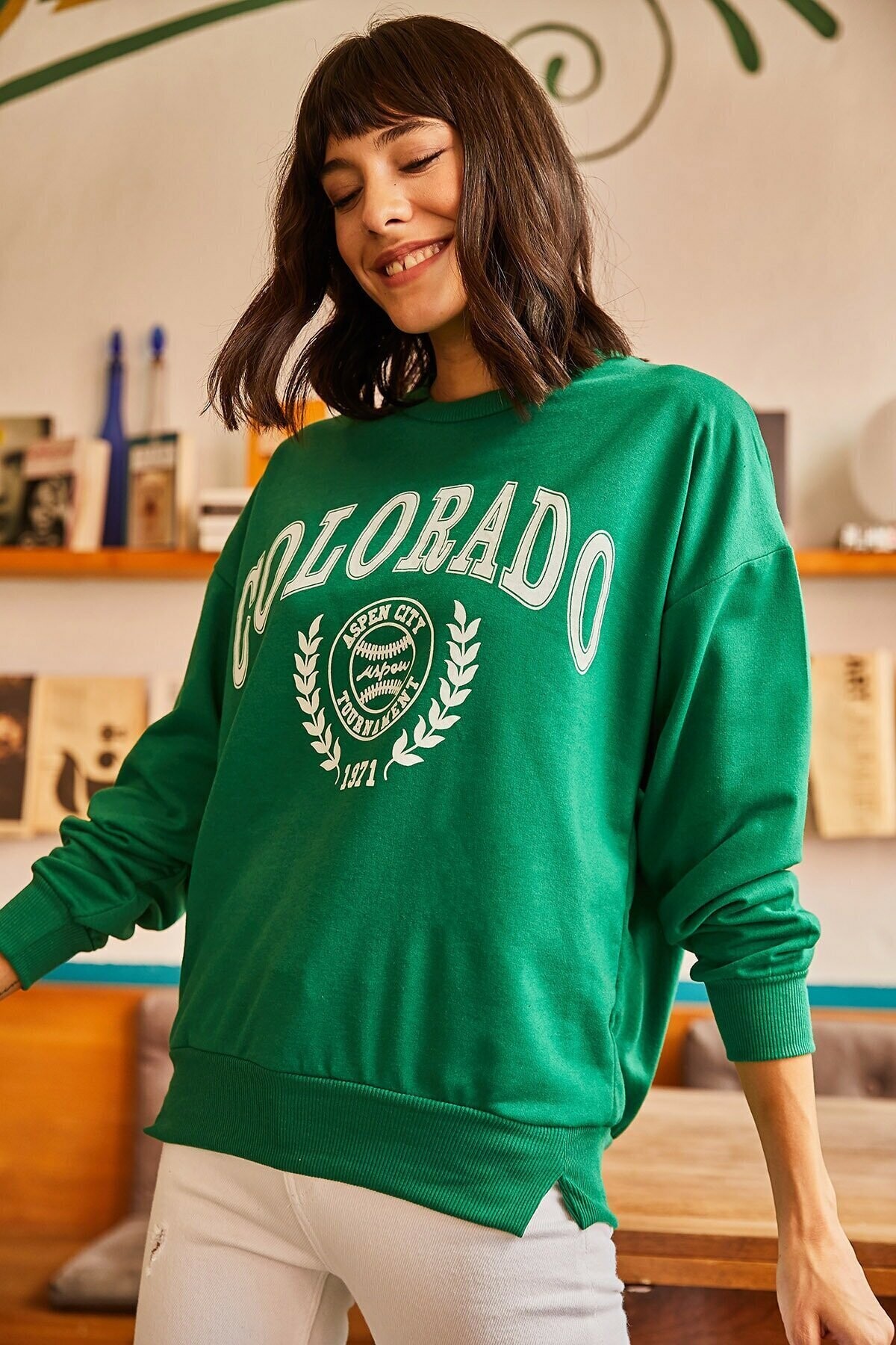 Colorado Baskılı Sweatshirt