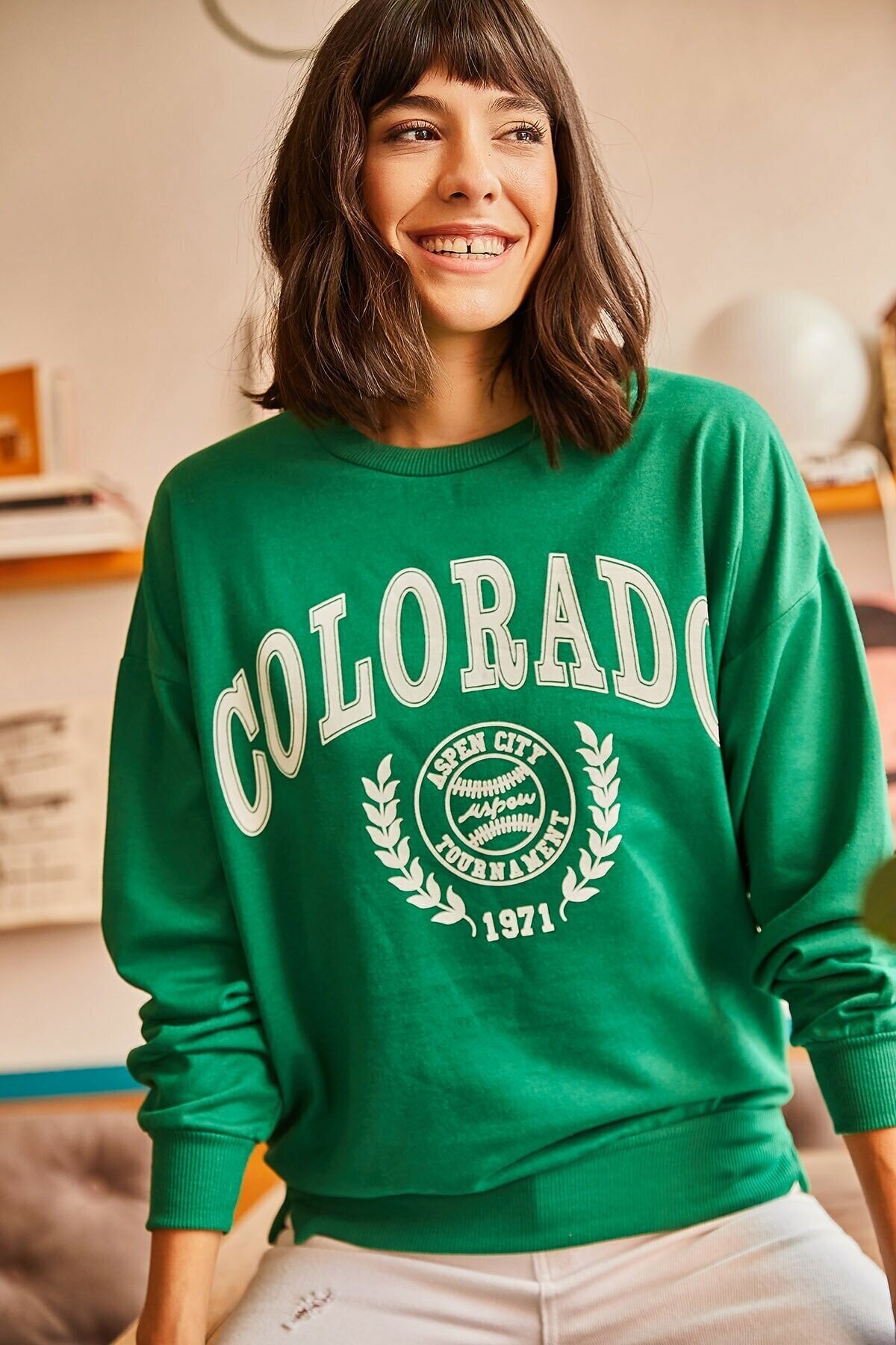 Colorado Baskılı Sweatshirt