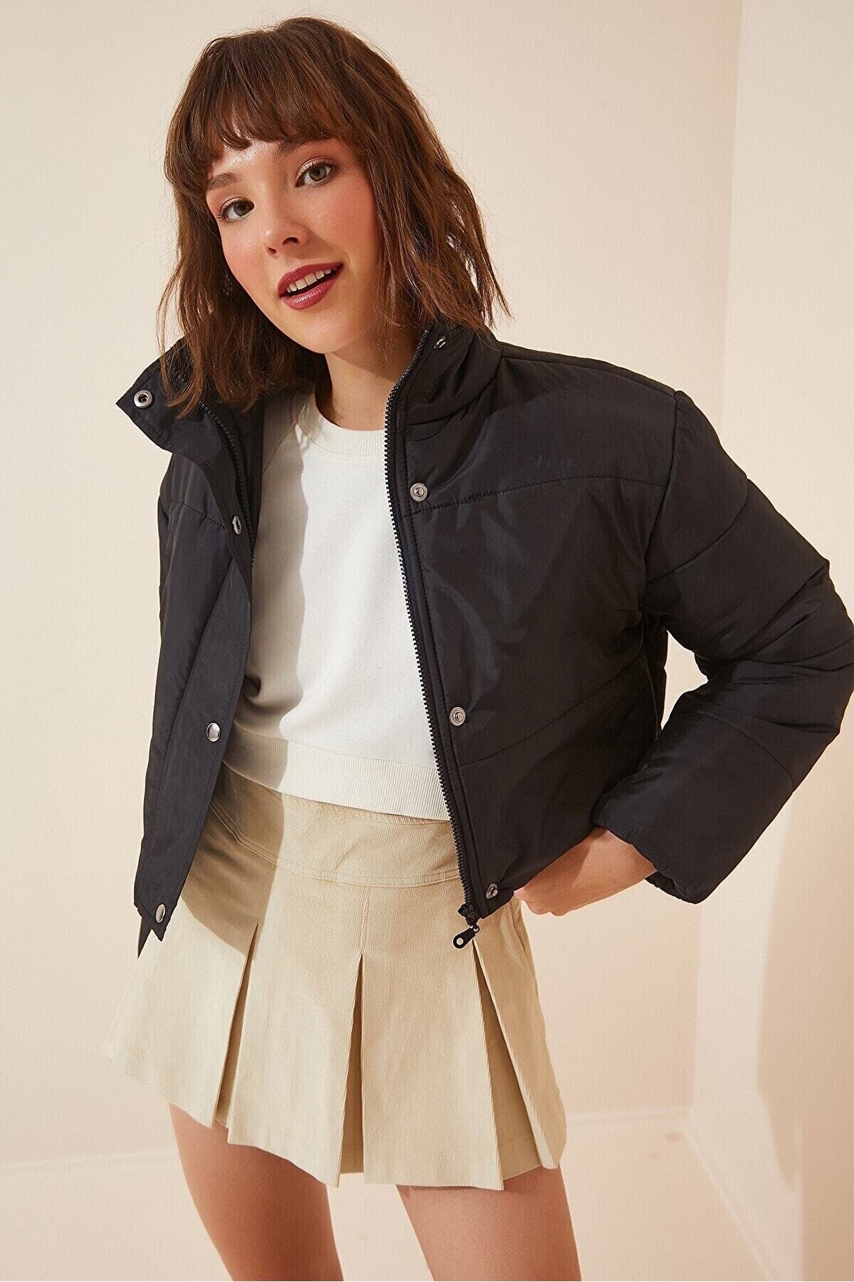 Crop Şişme Mont