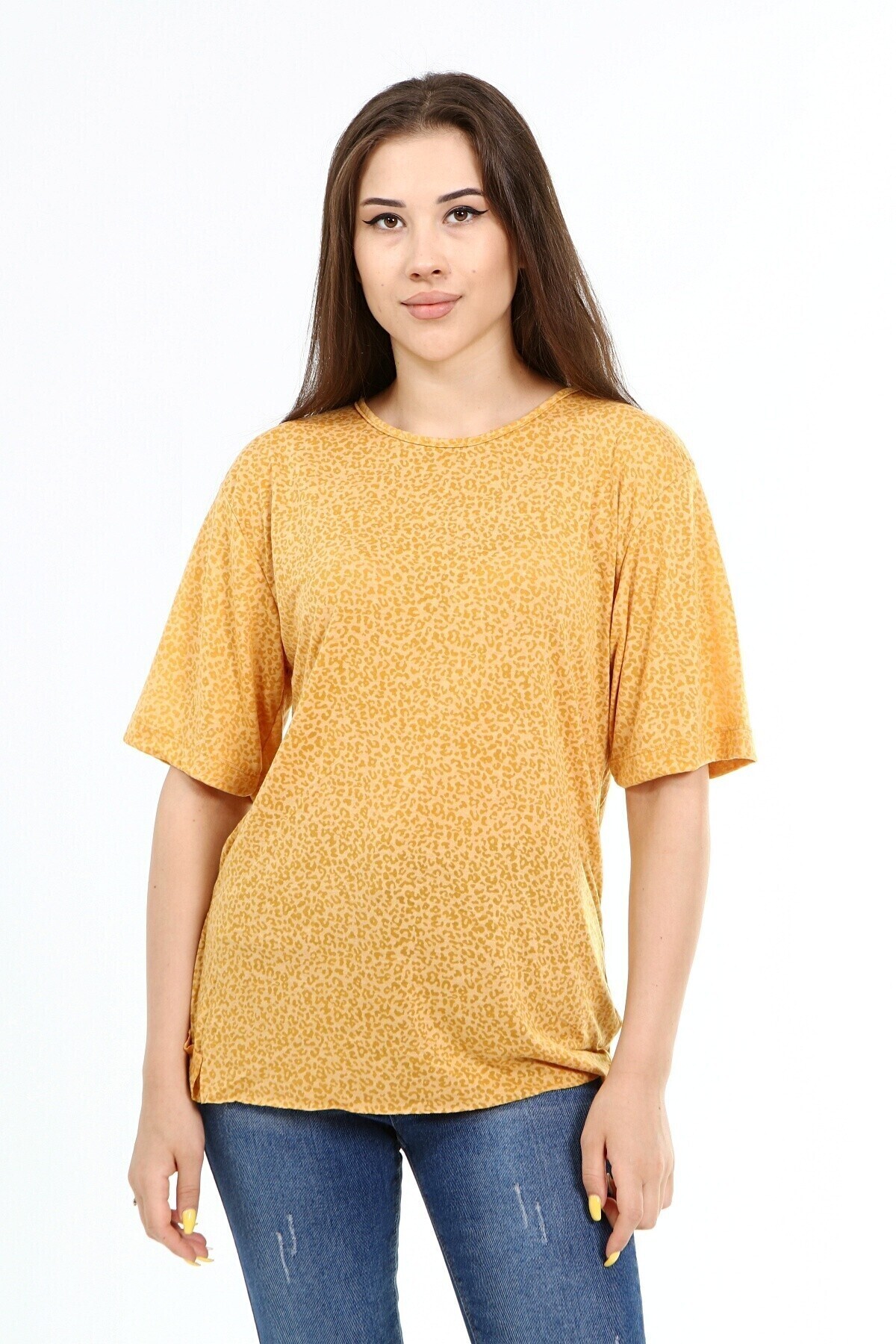 Desenli Basic T-Shirt