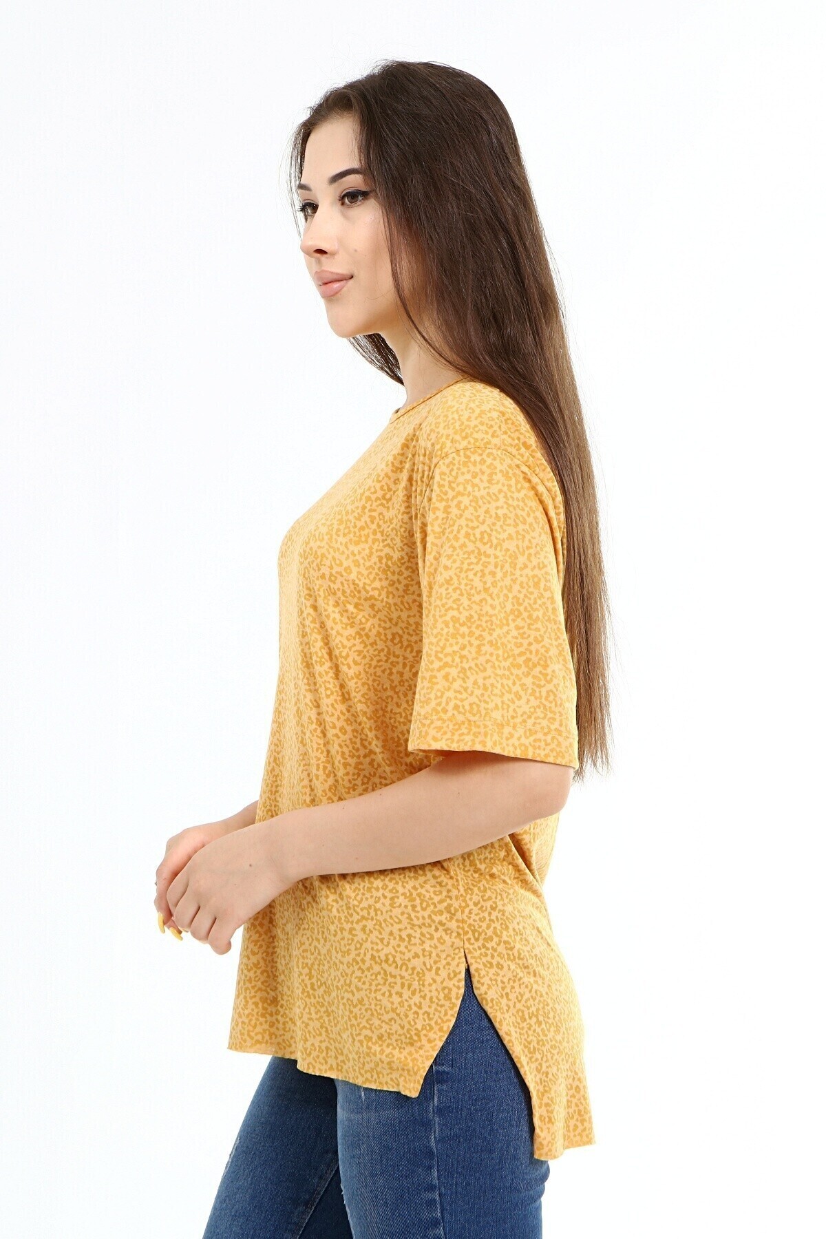 Desenli Basic T-Shirt