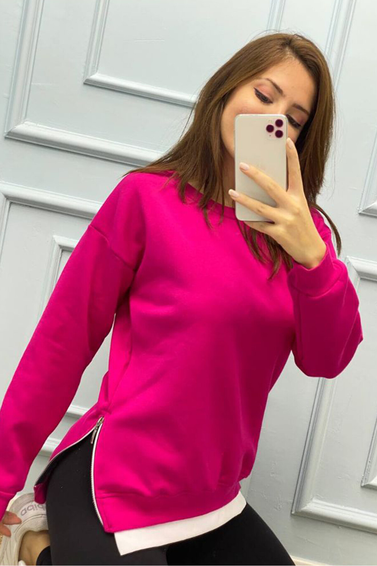 Fermuar Detay Sweatshirt