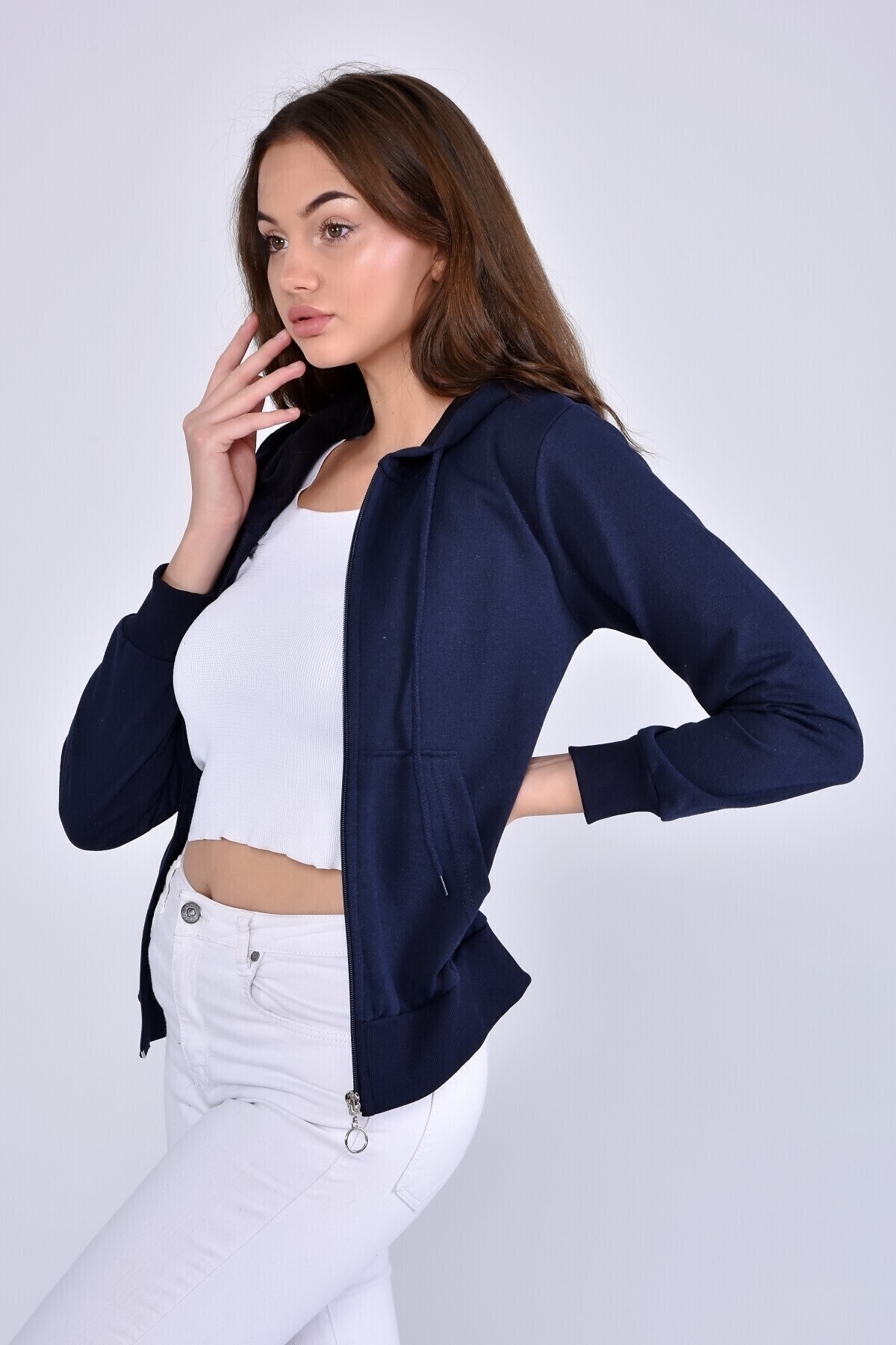 Fermuarlı Sweatshirt