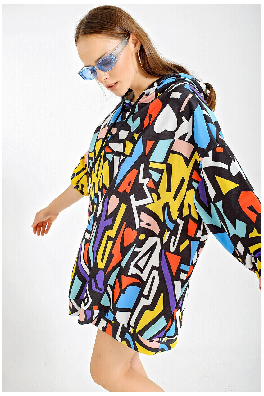 Oversize Sweat Elbise