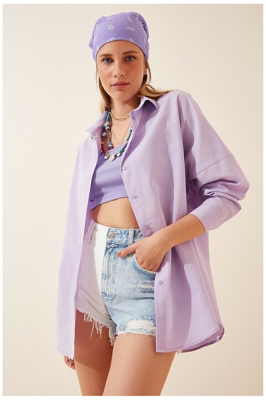 Oversize Uzun Basic Gömlek