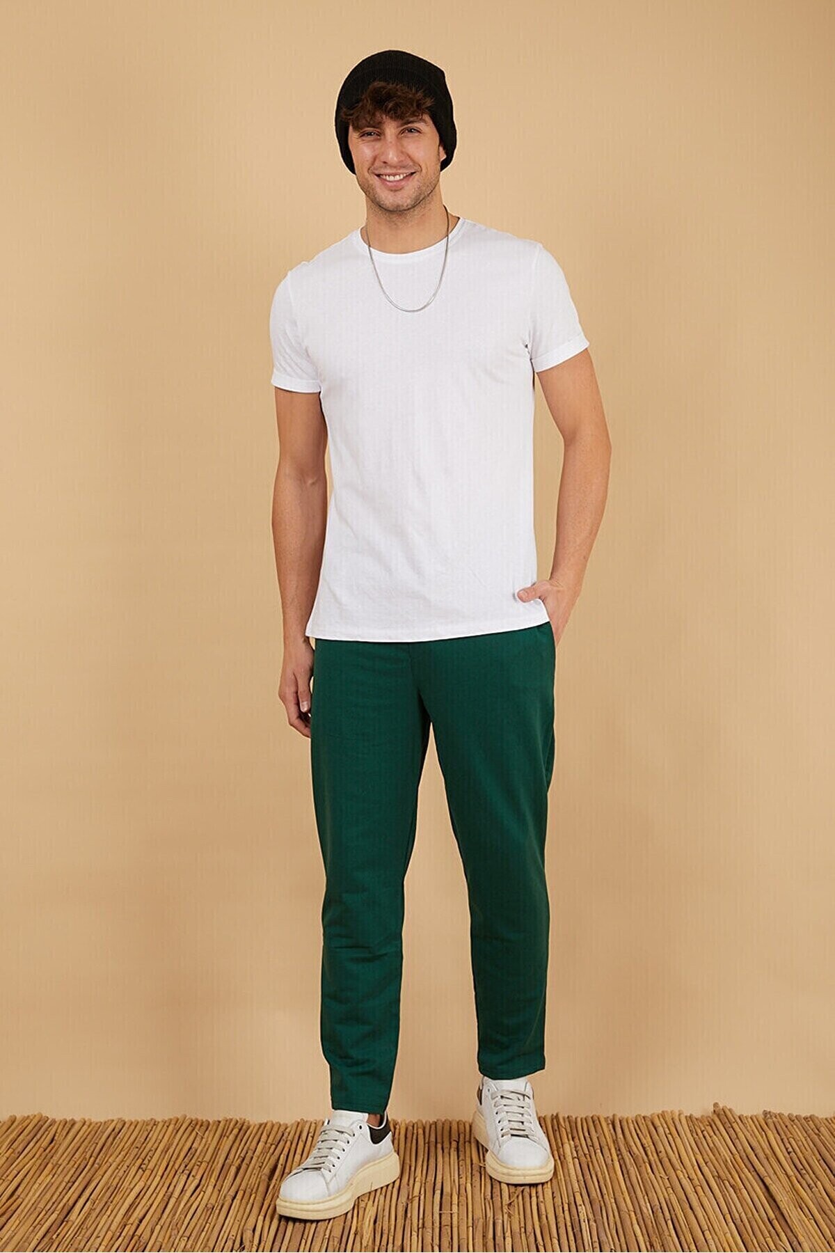 Regular Fit Düz Paça Basic Eşofman Altı