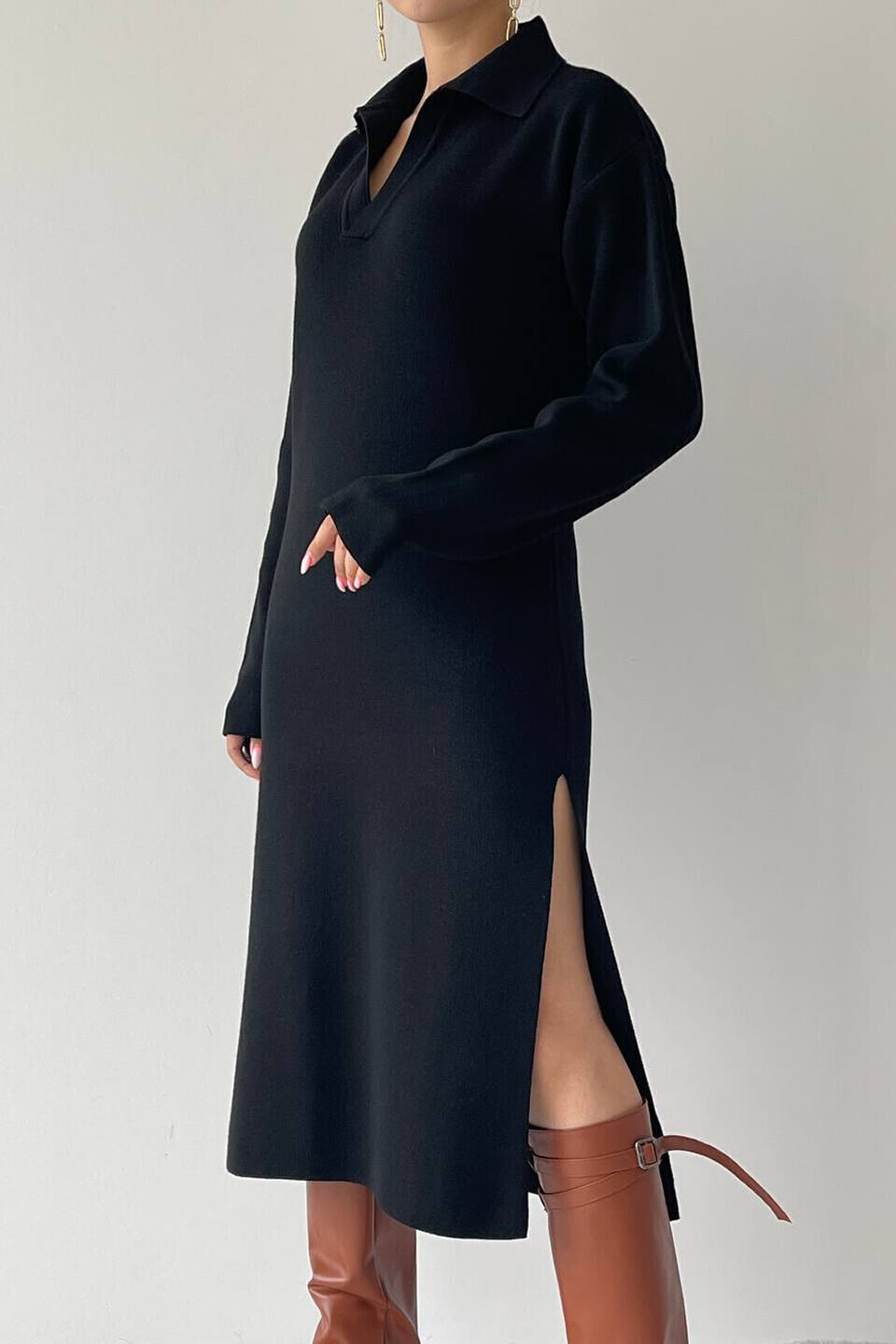 Triko Midi Elbise