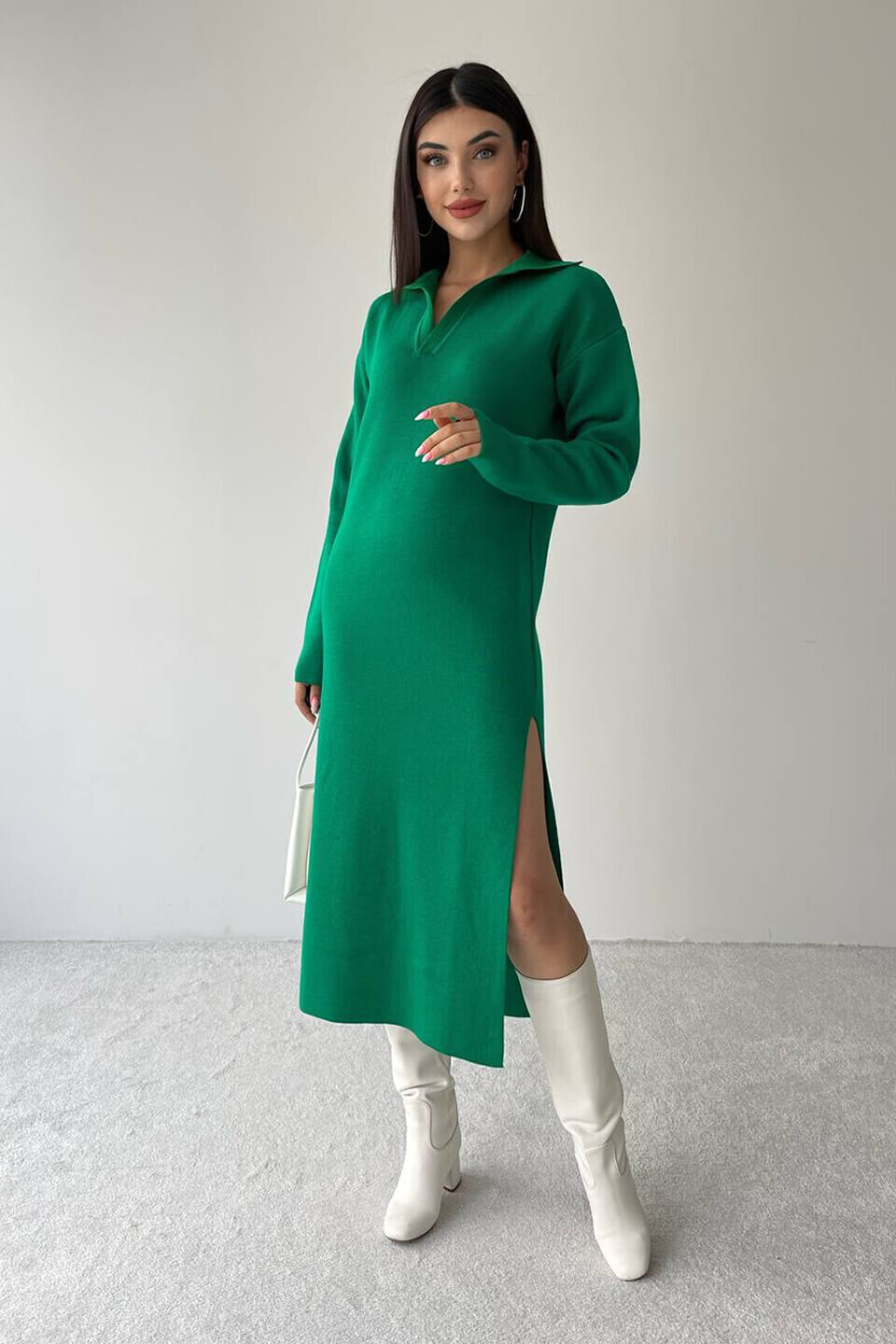 Triko Midi Elbise