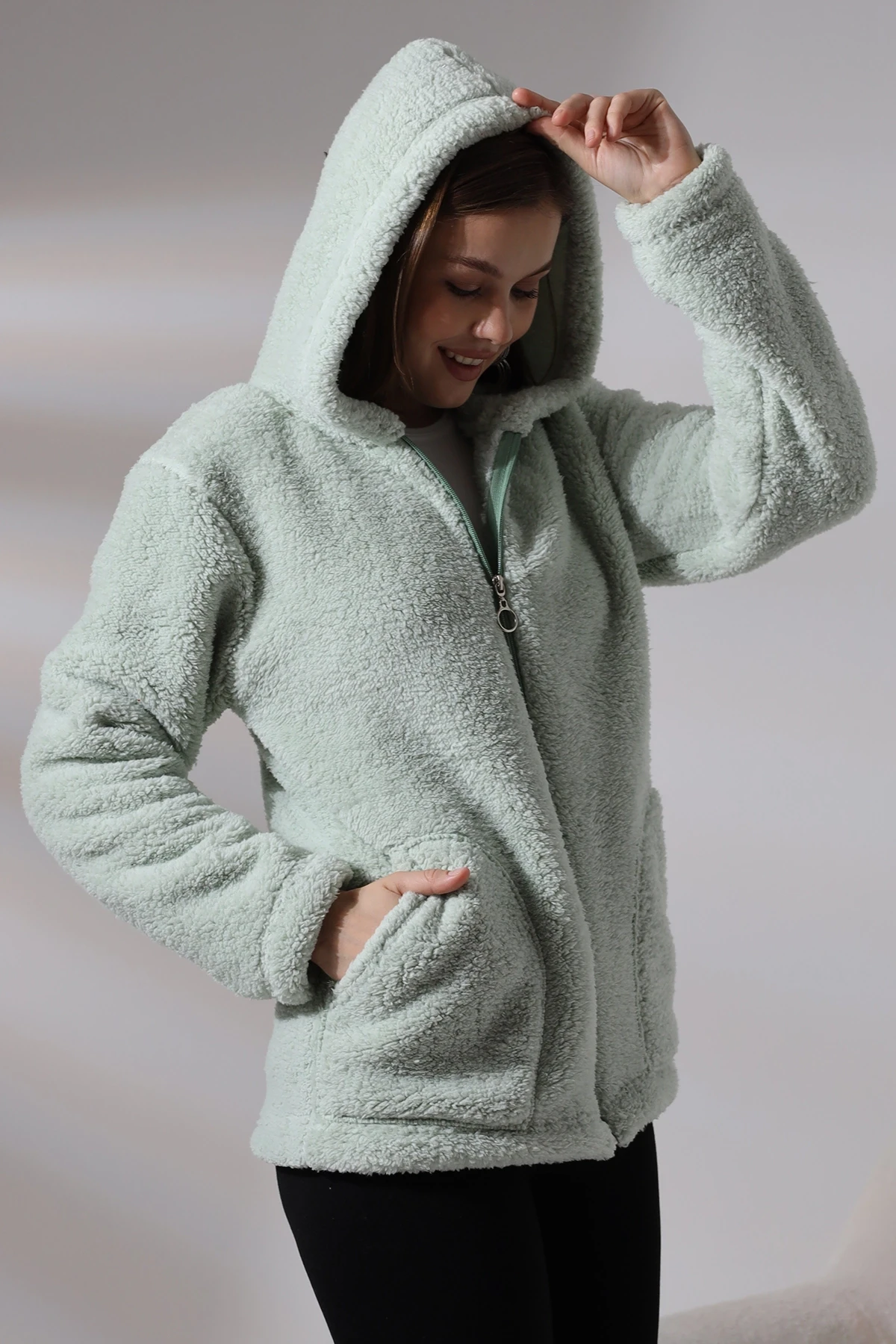 Fermuarlı Polar Sweat