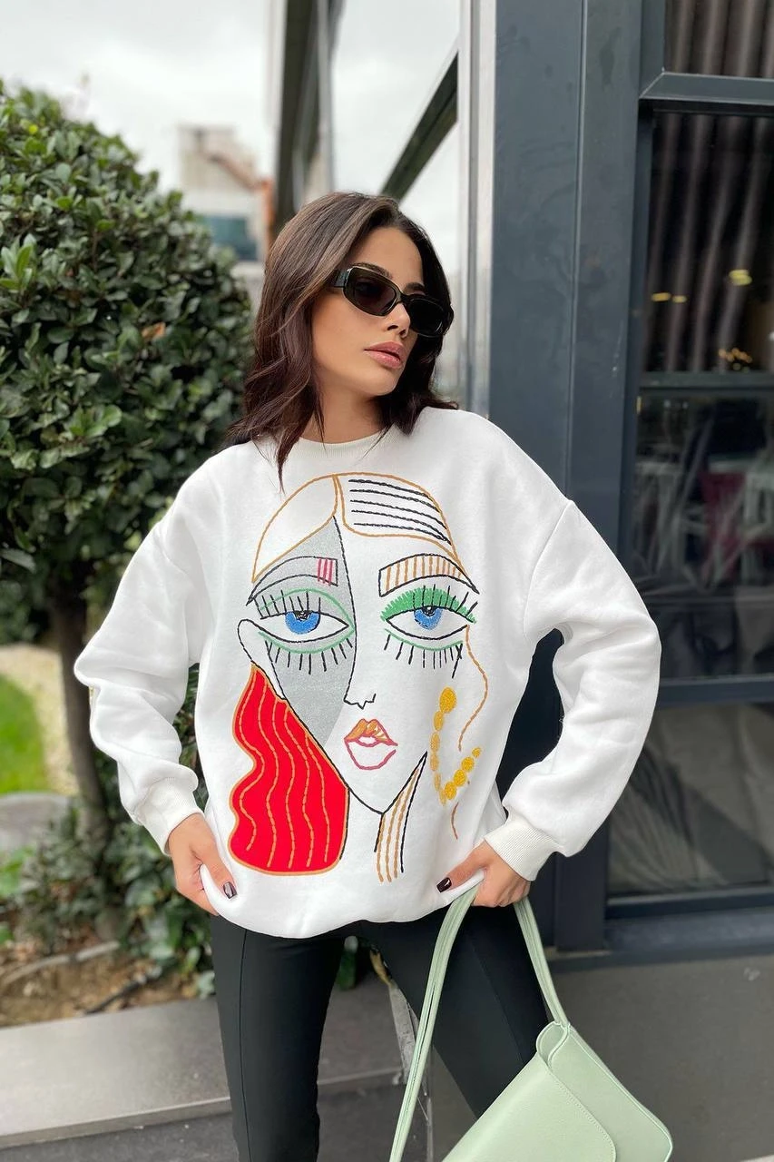 Baskılı Sweatshirt
