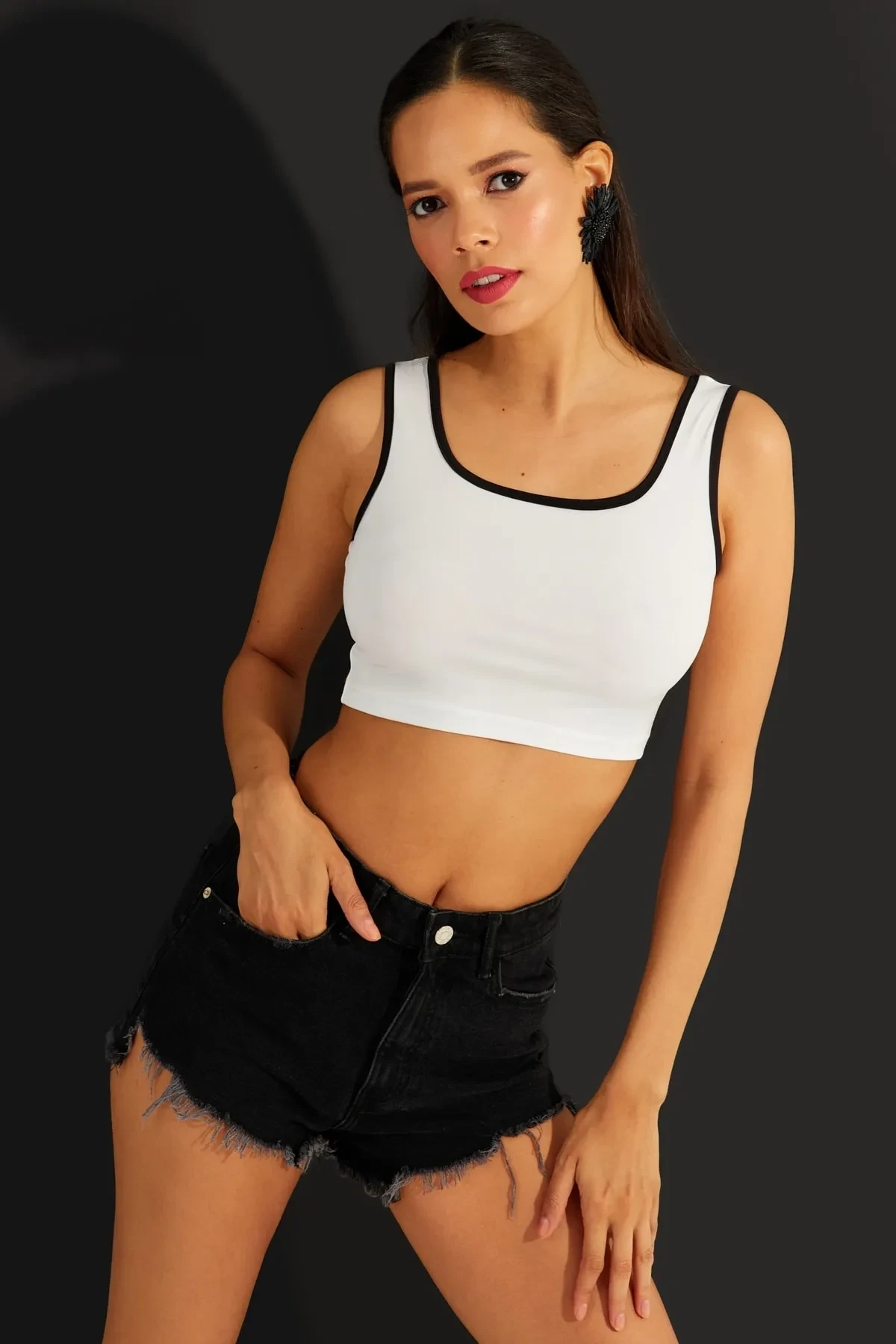 Biyeli Crop Bluz