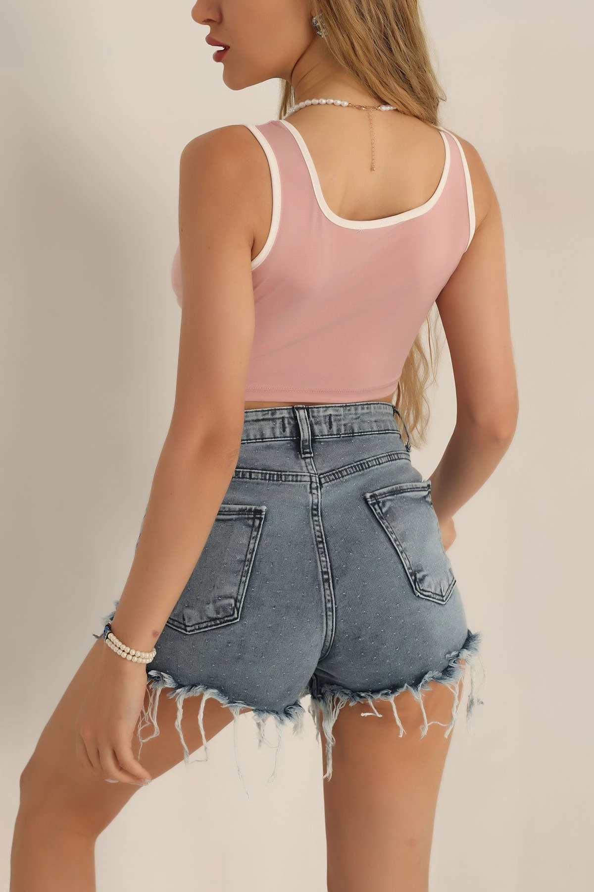 Biyeli Crop Bluz
