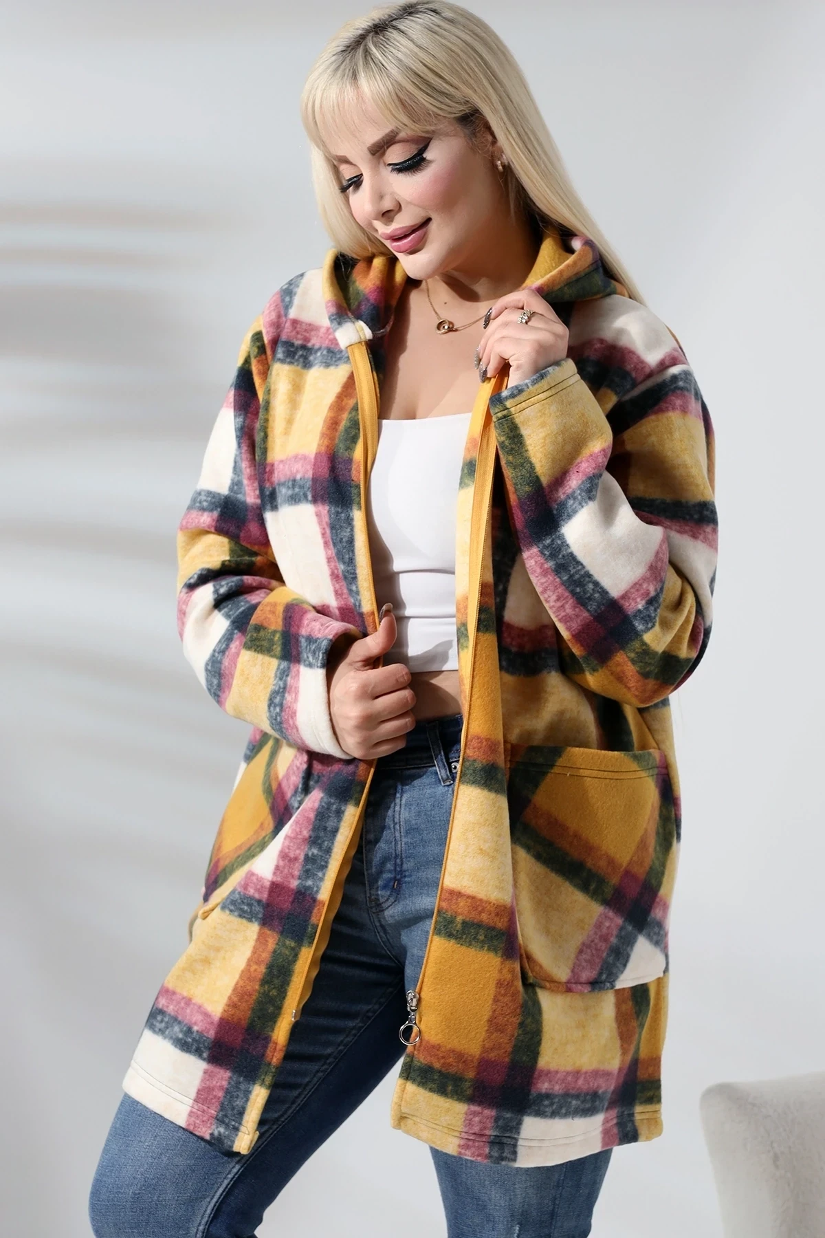 Büyük Beden Polar Sweatshirt
