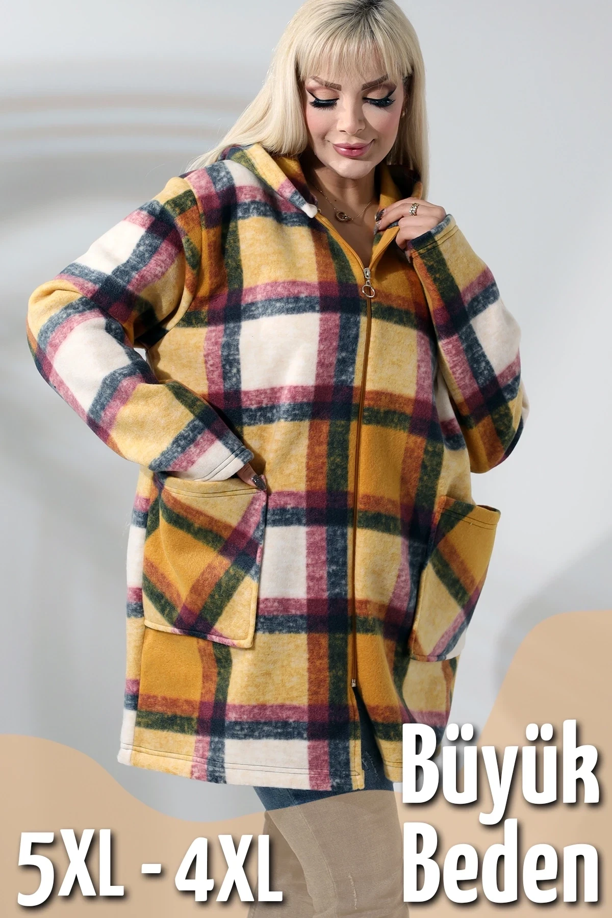 Büyük Beden Polar Sweatshirt