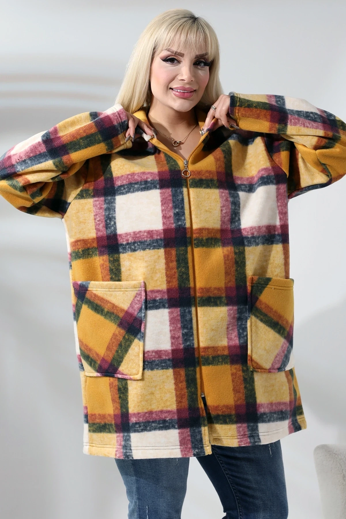 Büyük Beden Polar Sweatshirt