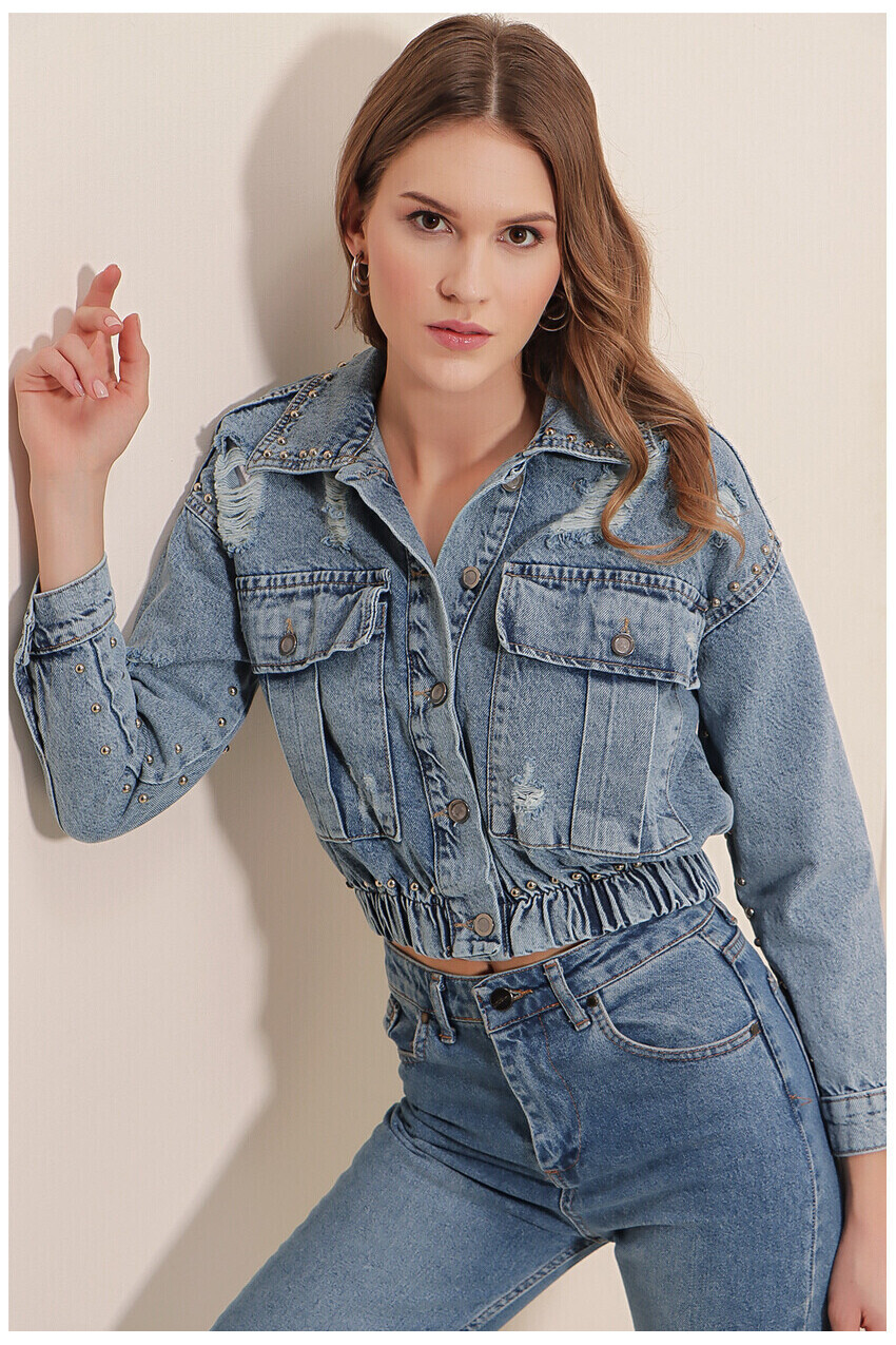 Crop Kot Ceket