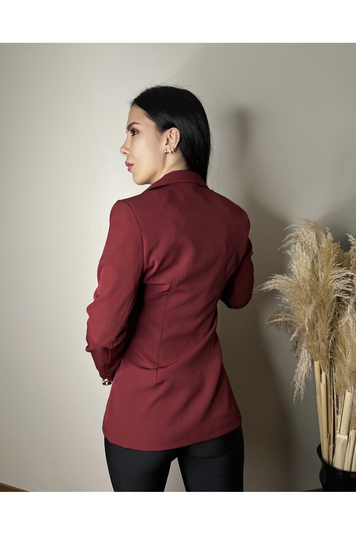 Düğme Detay Blazer Ceket