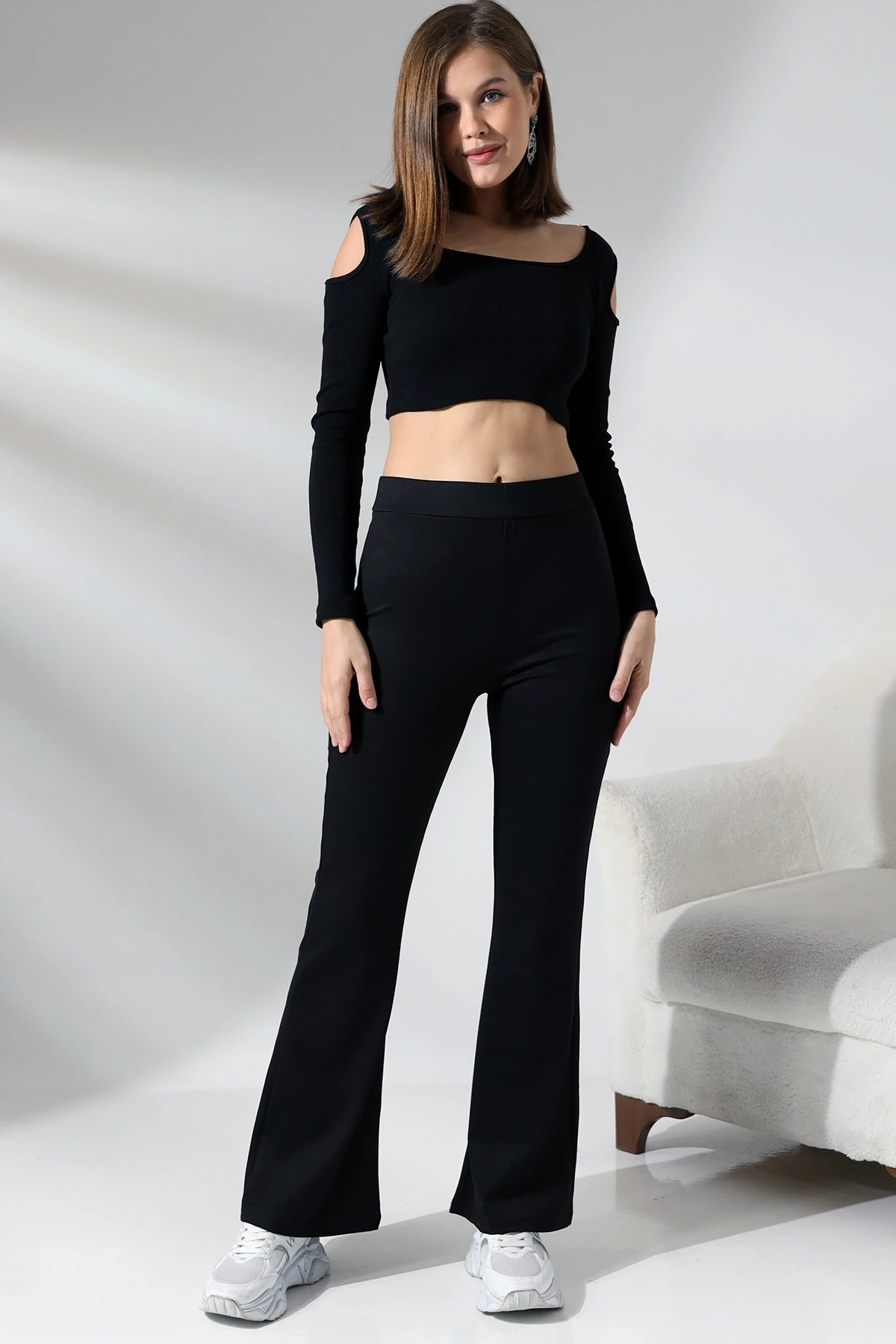 Fitilli İspanyol Paça Pantalon