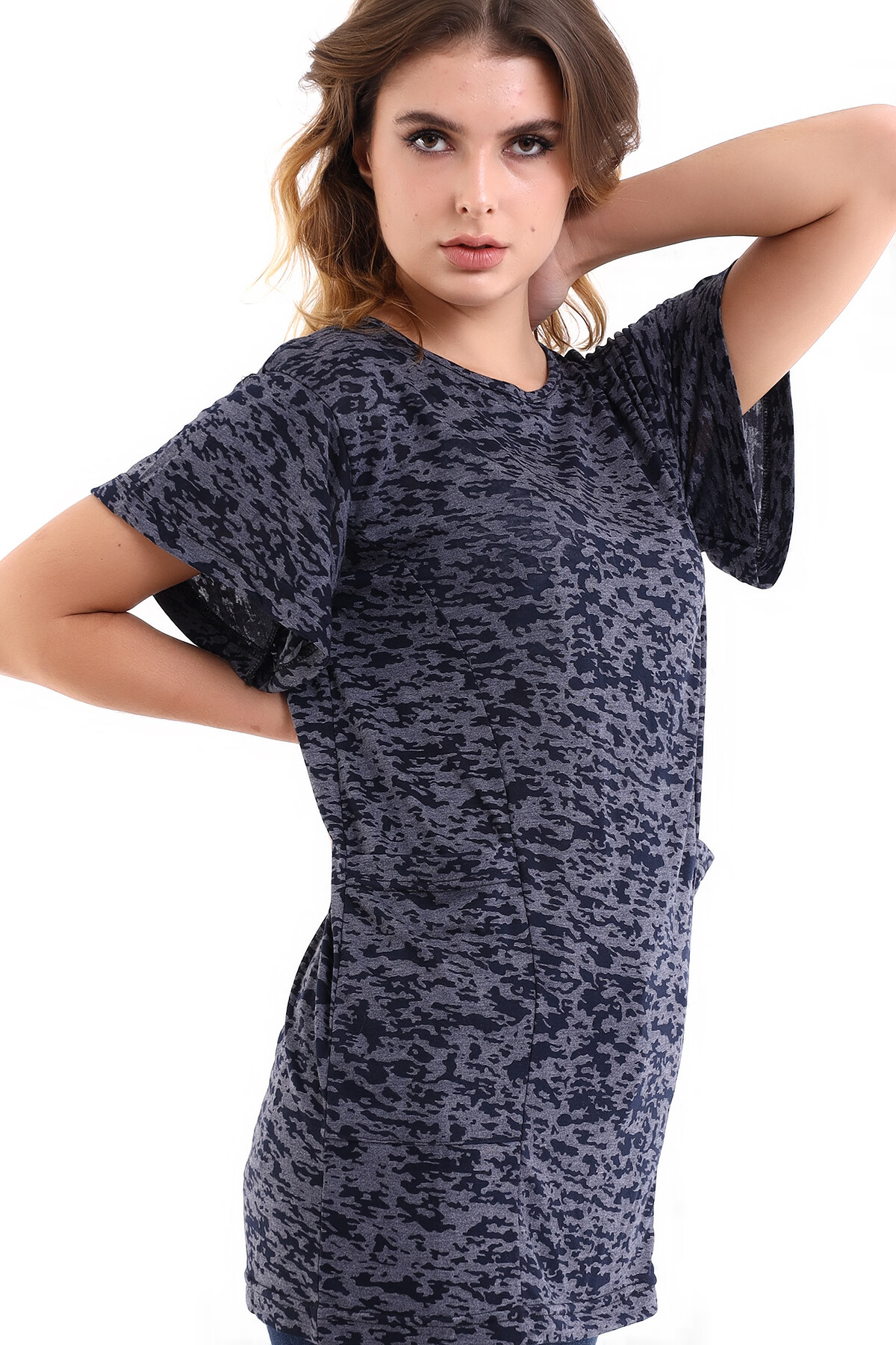 Kadın Kamuflaj Desen T-Shirt