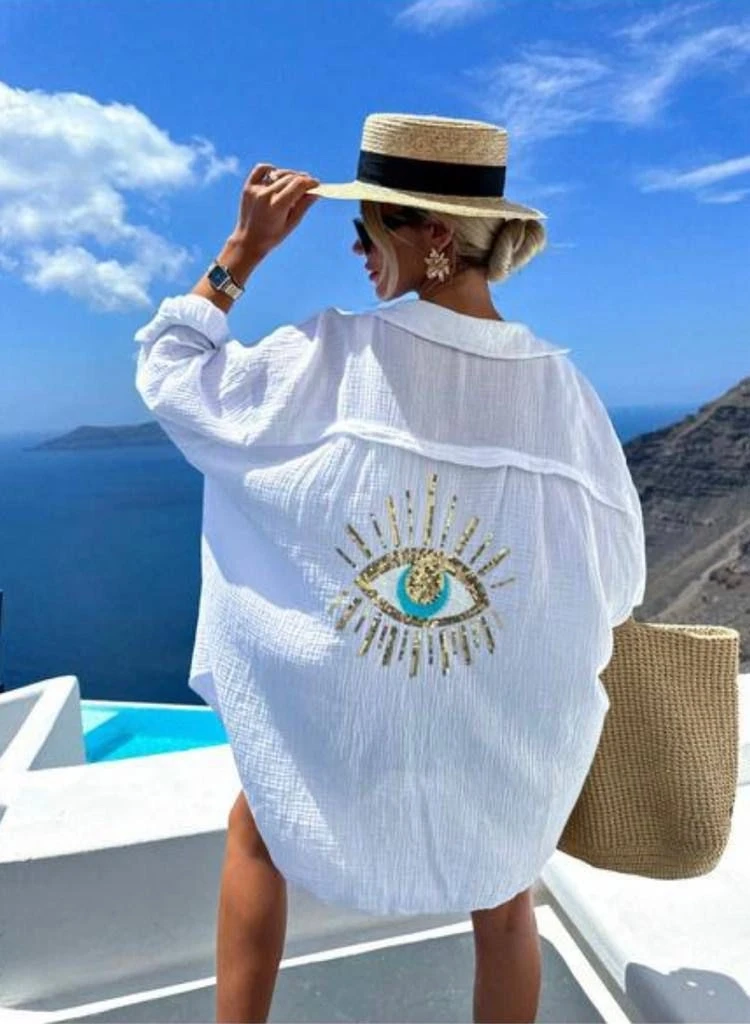 Nakış İşleme Detaylı Gömlek Tunik
