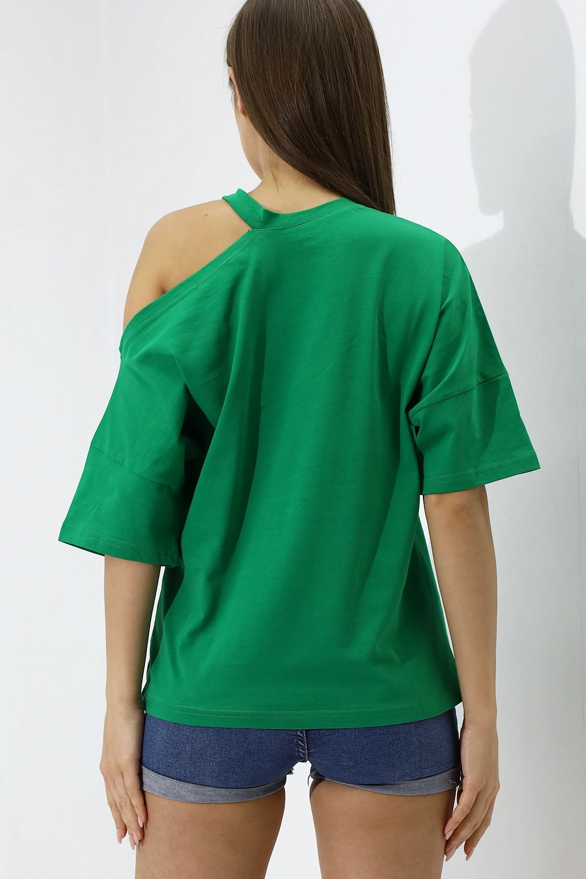 Omuz Detay Oversize T-Shirt