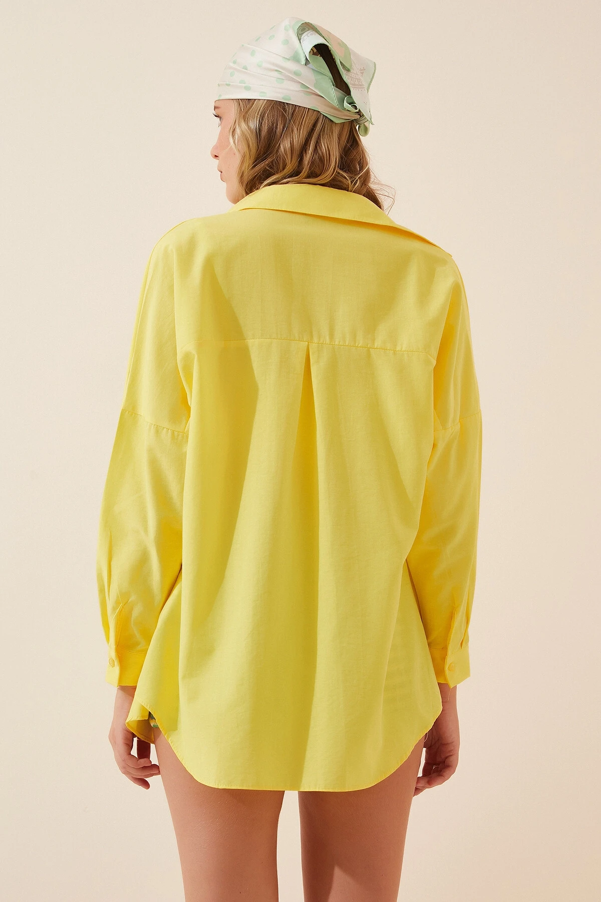 Oversize Uzun Basic Gömlek