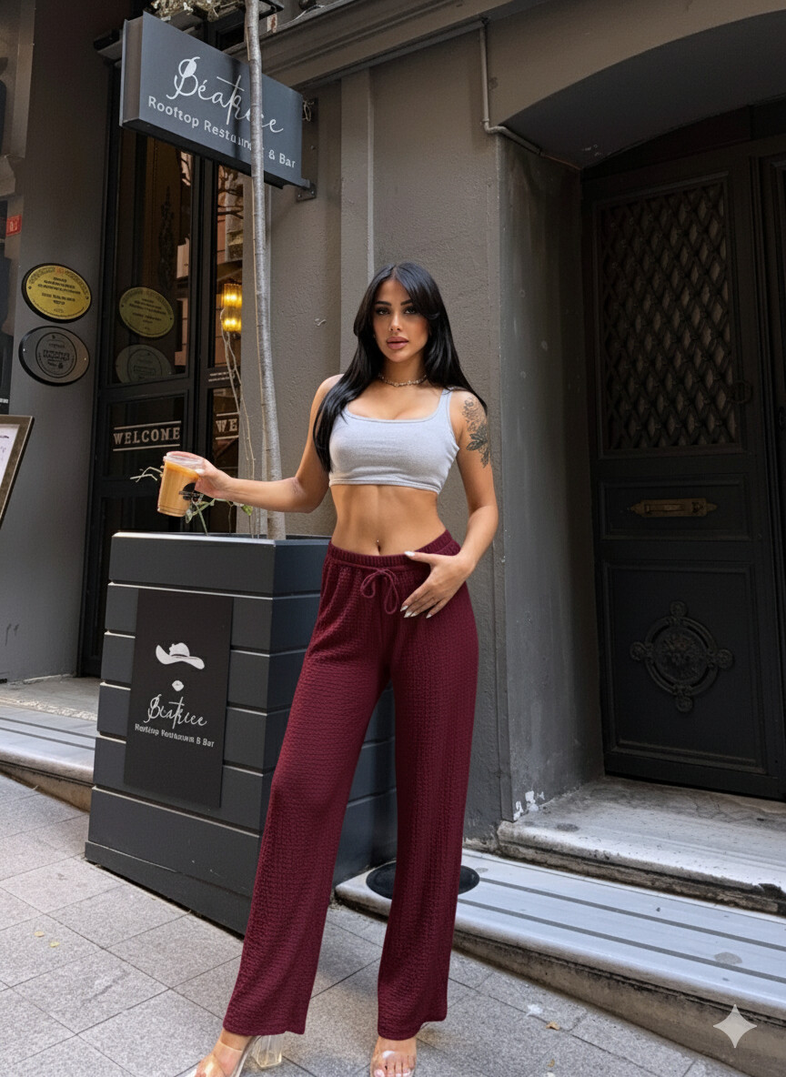 Gofre Bol Paça Pantalon Gri