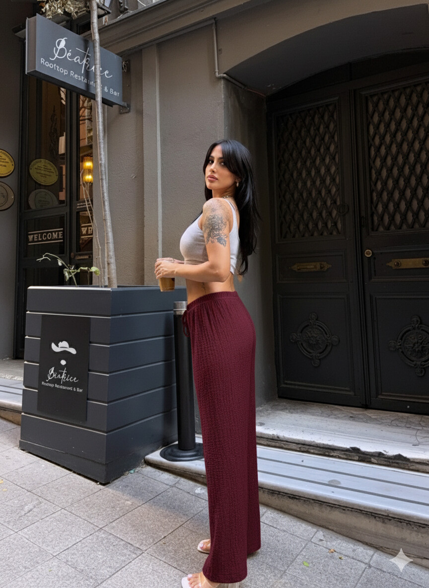 Gofre Bol Paça Pantalon Gri