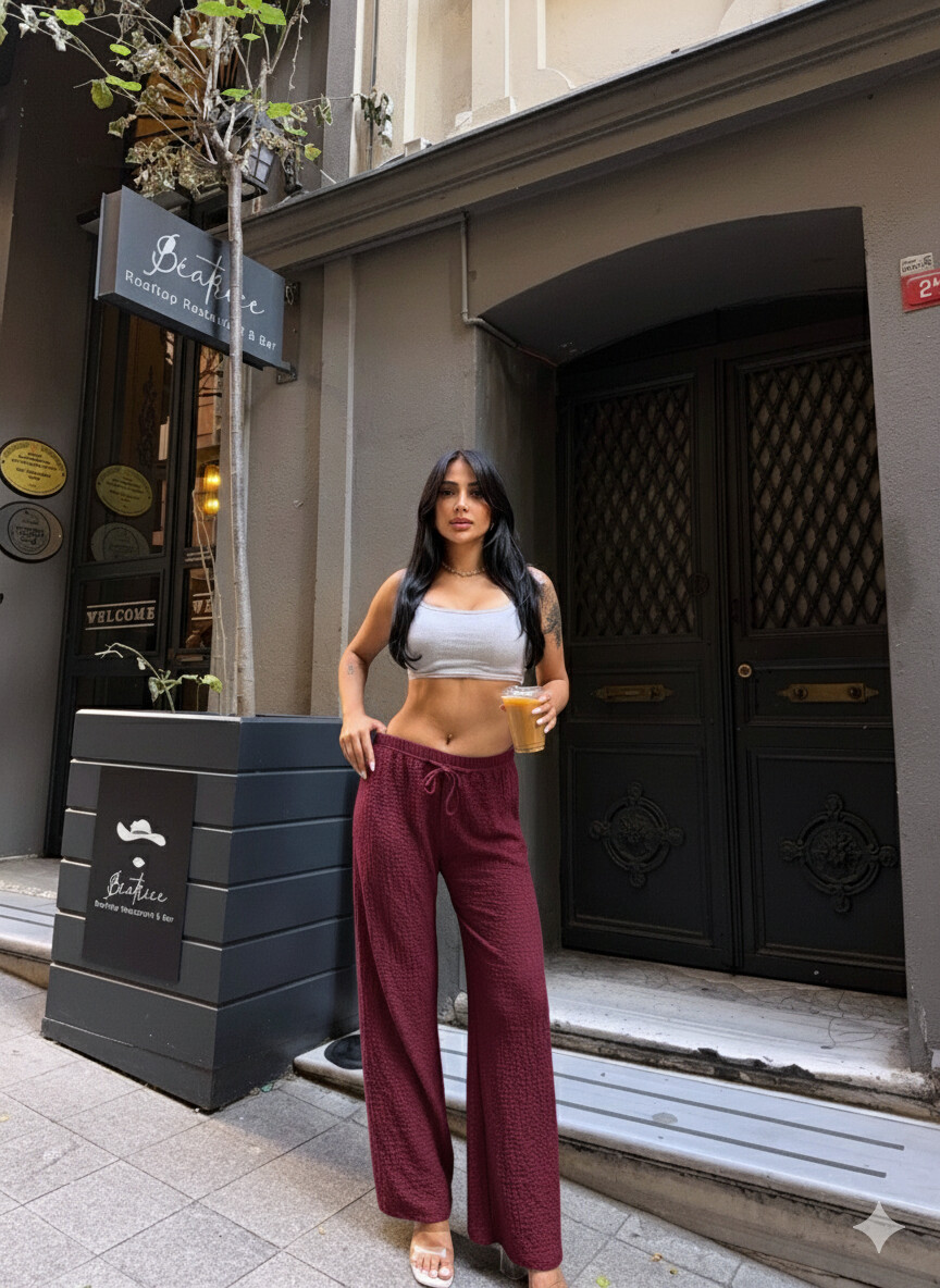 Gofre Bol Paça Pantalon Gri