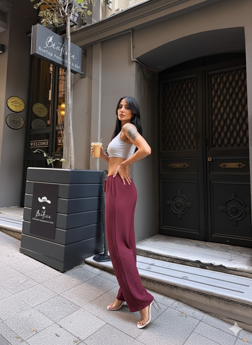 Gofre Bol Paça Pantalon Gri