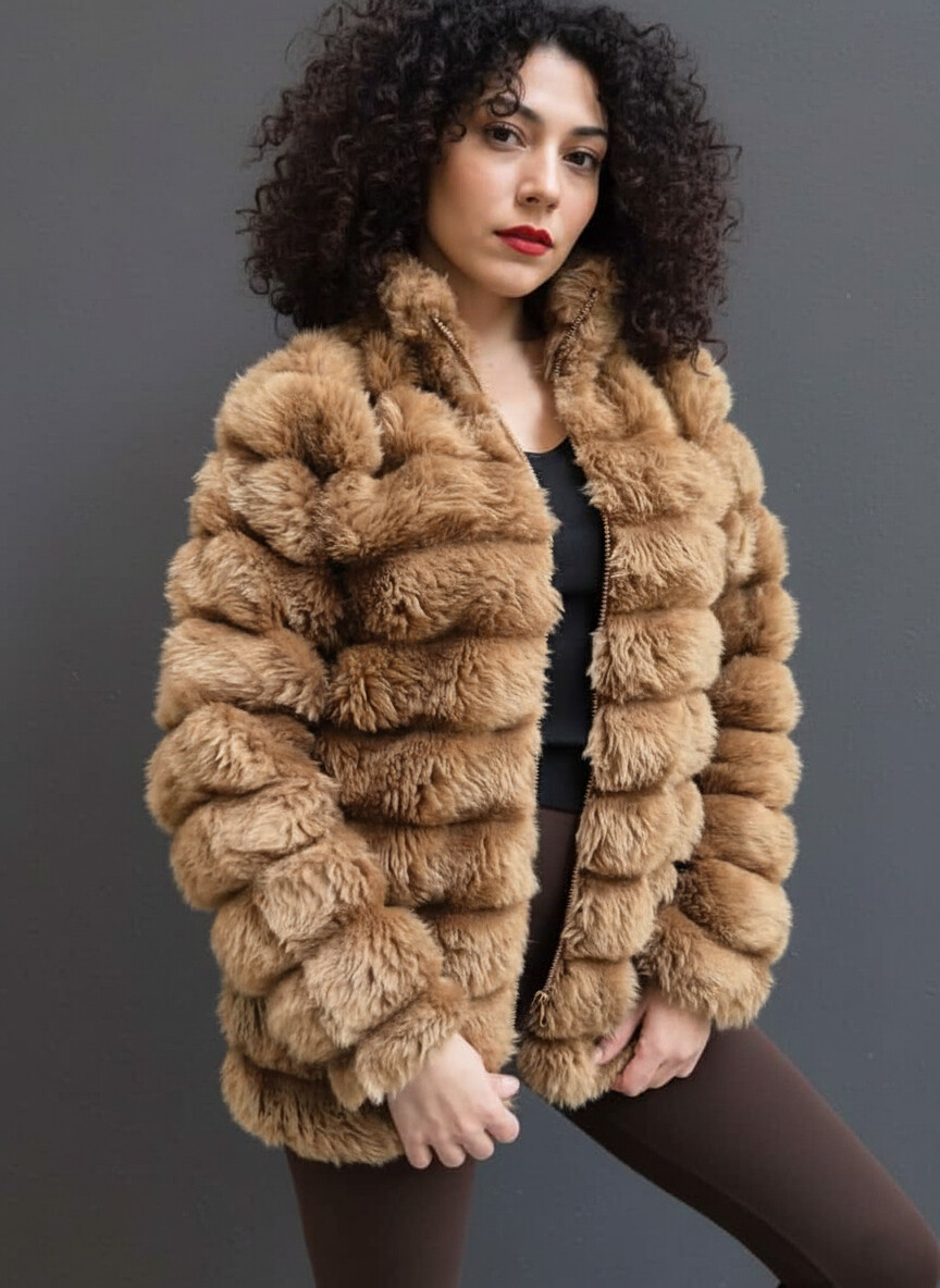 Peluş Suni Kürk Ceket
