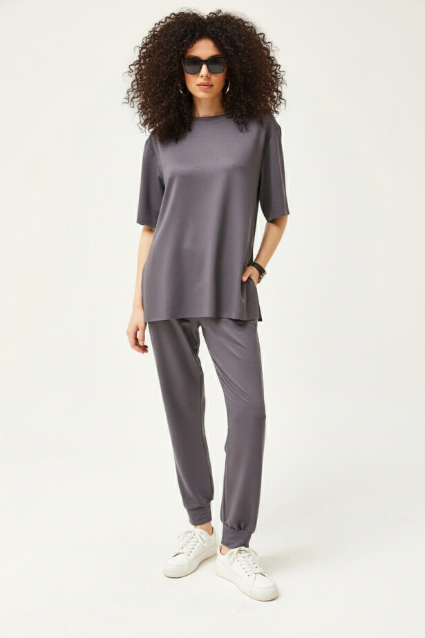 Dökümlü Modal Kumaş Alt Üst Takım