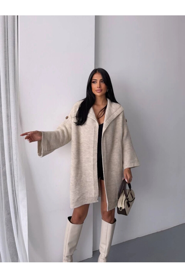 Kol Detay Triko Hırka