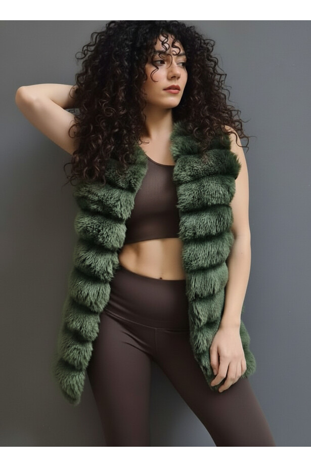 Peluş Suni Kürk Yelek